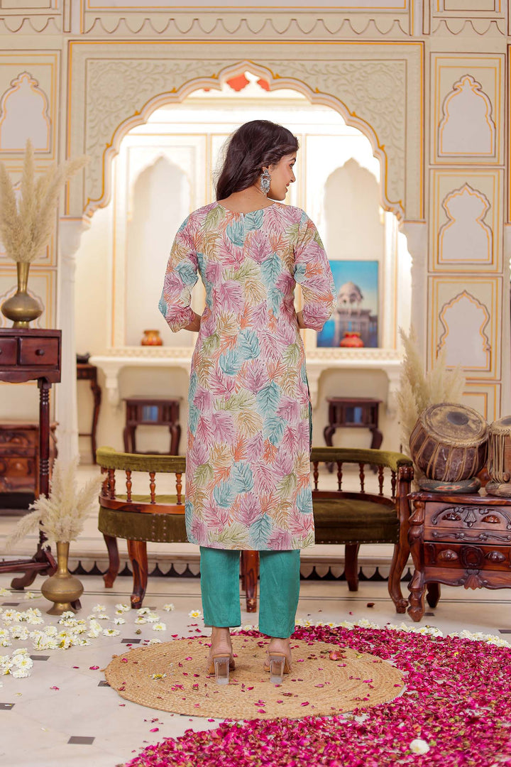 Floral Print Kurta Set