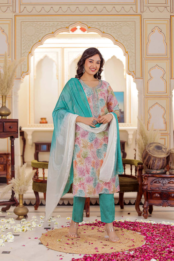 Floral Print Kurta Set